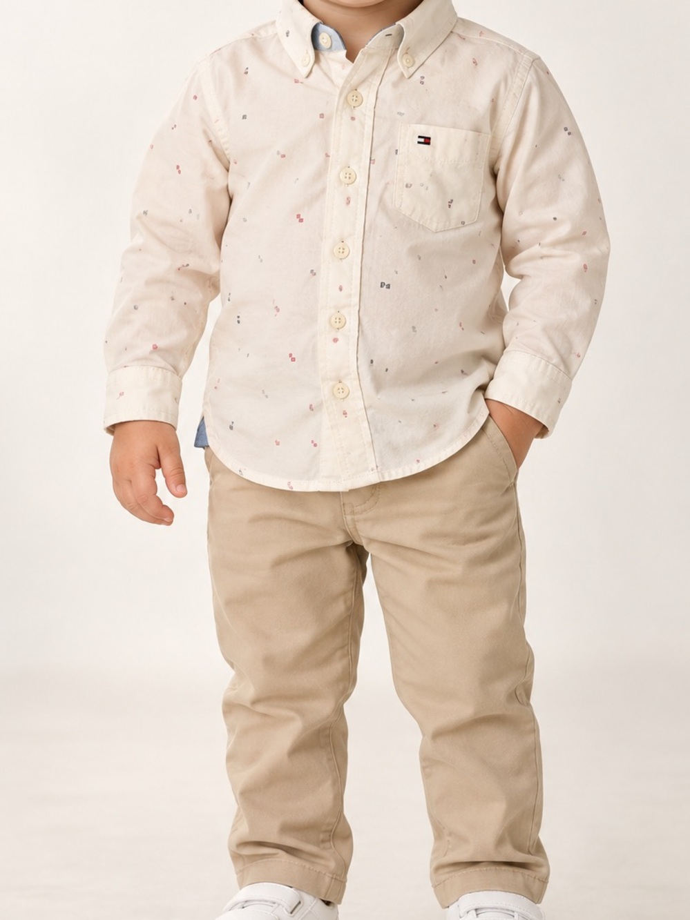 NWT Boys Tommy Hilfiger Button Down Dress Shirt 18M